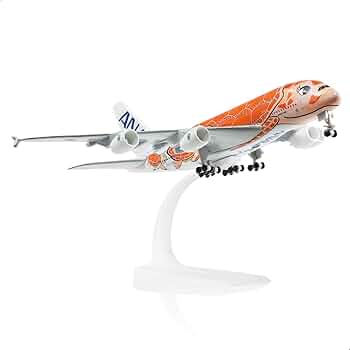 東京2020 Go Aircraft Miniature Amazon.com: QIYUMOKE A380 1/300 ANA Orange Turtle Metal